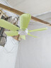 骆驼电风扇家用小吊扇小型迷你静音制冷柔风扇宿舍学生蚊帐床上大风力 六叶吊扇(绿色) 标配+3米定时线 实拍图