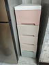 梵格仕抽屉式床头柜小型边柜轻奢风置物架卧室储物家用一体靠墙收纳柜子 马卡龙【面宽36CM】 3层 实拍图