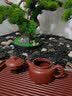 金福象纯手工紫砂茶壶宜兴原矿家用泡茶壶茶具套装朱泥德钟 【纯铜盖置】+德钟 250ml 实拍图
