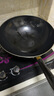 苏泊尔（SUPOR） 铁锅炒锅防锈圆底炒菜锅家用老式尖底搪瓷煤气灶燃气适用 含锅盖【建议5-7人使用】 36cm 实拍图