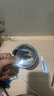 新款玻璃杯子咖啡杯ins高颜值水杯带吸管大容量带盖牛奶杯 烟灰色全套(含吸管+杯盖+皮套) 450ML 实拍图