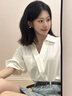 何佳功衬衫女短袖2025年春秋新款衬衣法式小众设计感气质V领上衣长袖 白色（短袖） L 实拍图