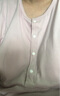 米度丽 孕妇待产睡裙夏季短袖睡衣开扣带胸垫月子服喂奶连衣裙 浅紫 L 实拍图