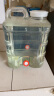 拜杰水桶手提式纯净水桶矿泉水桶饮水桶带龙头大容量自驾游户外储水桶 透明食品级pc材质【20升+水管】 实拍图
