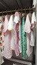 童泰（TONGTAI）婴儿连体衣夏纯棉衣服初生宝宝蝴蝶哈衣爬服提花粉色52cm 实拍图