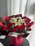 幽客玉品鲜花速递红玫瑰花束表白送女友老婆生日礼物全国同城配送 19朵红玫瑰百合花束 实拍图