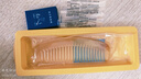 虞美人圣诞礼物梳子天然黄牛角梳子无柄梳生日礼物白角6-1送女友 白角6-1宽齿（厚0.7cm简装） 实拍图