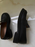 森达乐福鞋女鞋春秋新款商场同款通勤一脚蹬小皮鞋XCA01CA4 经典款-黑色 39 实拍图