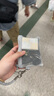 无印良品（MUJI）再生聚酯纤维 双拉链包收纳袋 居家旅行数据线小收纳包便携零钱包 浅灰色/S/长13.5*宽10cm 实拍图