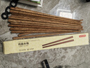 京东京造 筷子 家用食品级餐具实木防滑鸡翅木原木【无漆无蜡】10双装 实拍图