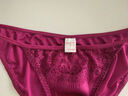 金三塔女士内裤桑蚕丝真丝性感低腰内裤NZF4D206 紫玫红 1条 M 实拍图