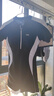 李宁（LI-NING）泳衣女连体平角游泳衣女士专业运动保守大码泳装373 黑白 XXL  实拍图