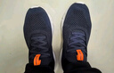 斯凯奇（Skechers）夏季男鞋新款轻便一脚蹬透气网面休闲运动跑步鞋百搭慢跑鞋 海军蓝色/橘色/210281-NVOR 42.5 实拍图