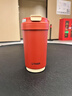 虎牌（TIGER）香港直邮智能显温陶瓷内胆复古咖啡杯便携办公室高颜值车载水杯子 复古红 430ml 实拍图