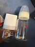 爱得利（evorie）奶瓶 新生儿奶瓶 标准口径玻璃奶瓶120ml (自带0-3个月S码圆孔) 实拍图