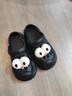 梵昇昱洞洞鞋女2026夏季外穿居家踩屎感海边沙滩厚可爱底包头拖鞋凉拖 黑色洞洞鞋【搞怪大眼】 跟高3cm 36-37 偏小一码 实拍图