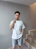 BINYUXD【3件】短袖t恤男夏季纯白色宽松纯棉男士半截袖潮打底衫衣服男装 白色+黑色+卡其 常规 L 【建议120-135斤】 实拍图