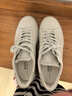 爱步（ECCO）板鞋男 经典百搭牛皮轻奢休闲鞋 街头521304 白色/砂砾灰41 HL 实拍图