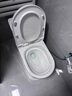 JJO德国家用马桶8.0大口径大冲力座便器防堵速冲虹吸坐便器抽水马桶 创新款纯白-防溅水-强劲海漩冲刷 350坑距【管中离墙350mm-395mm】 实拍图