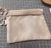 无印良品（MUJI）再生聚酯纤维 双拉链包收纳袋 居家旅行数据线小收纳包便携零钱包 米色/M/长19*宽13.5cm 实拍图