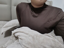 翊尚美半高领打底衫女春秋纯色长袖打底衣女士可外穿新款百搭显瘦上衣 显瘦黑 【80%的人复购】 均码 【80-140斤】【多买更划算】 实拍图