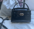 CHARLES&KEITH鳄鱼纹凯莉包手提斜挎婚包包女包生日520礼物CK2-50270880-1 Black黑色 S 实拍图