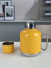 尚明（SAMADOYO）便携焖茶壶抑菌镀钛户外旅行保温杯家用办公茶水分离焖泡水杯茶具 杏黄色 600ml 实拍图