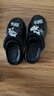 天美意浪花洞洞鞋轻便耐磨一脚蹬女鞋子外穿凉拖鞋 黑色 38 实拍图