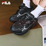 斐乐（FILA）跑步鞋老爹鞋男子跑步鞋MARSⅡ火星二代情侣款复古运动鞋休闲鞋 黑-BK-F12M141116F 42 实拍图