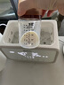贝因爱（BEIYINAI）新生儿宽口玻璃奶瓶婴儿硅胶奶嘴防呛防胀气仿母乳0-6个月 标配S码奶嘴 纳米色 160ml 实拍图