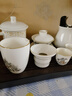金镶玉功夫茶具套装茶壶羊脂玉白瓷整套家用礼品盒 描金山间流水 实拍图