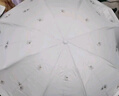天堂 防紫外线晴雨伞三折 雨伞黑胶防晒太阳伞遮阳晴雨伞 山樱粉 实拍图