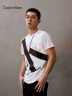 Calvin Klein Jeans夏季男女情侣中性ck纯棉醒目大字母印花圆领短袖T恤J318471 YAF-白色 XL （推荐165-180斤） 实拍图