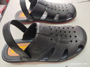 【牛筋底耐磨】新款软底包头凉鞋男防滑户外男鞋凉拖鞋休闲沙滩鞋 牛筋大底（黑色） 42 (偏小一码) 实拍图