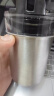 宫薰 烟灰缸防飞灰带水箱创意家用办公室茶几装饰摆件 太空银 实拍图