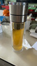 苏泊尔（SUPOR）一键开盖玻璃杯双层防烫茶水分离男士泡茶车载水杯便携商务礼盒装 【礼盒装】茶仓款300ml 实拍图