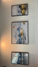 诗六艺家饰客厅装饰画北欧现代简约沙发背景墙挂画三联画大气轻奢壁画晶瓷画 背靠金山（铝合金外框） 镶钻画左右40*60+中间80*60亮面 实拍图