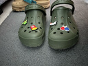 crocs卡骆驰洞洞鞋贝雅男鞋女鞋轻便耐磨一脚蹬拖鞋休闲鞋|10126 军绿色-309 41 /42(260mm) 实拍图