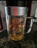 富光双层玻璃杯支持团购定制泡茶杯办公杯带把 大容量男女水杯子580ML 实拍图