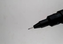三菱（uni）0.1mm水性绘图针管笔 PIN-200美术设计描边笔勾线笔 黑杆红芯 单支装 实拍图