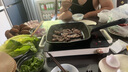 美的（Midea）电磁炉电陶炉电池炉2200W大功率猛火围炉煮茶烧水炒菜 电磁灶煮茶器双环控火不挑锅国家补贴HW2210 实拍图