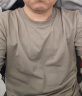 京东京造【3件89.9元】T恤男短袖男男士T恤夏季白小T男女同款 卡其绿色 L 实拍图
