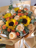 领香鲜花速递香槟玫瑰花束送女友老婆生日礼物全国同城配送 52朵粉玫瑰花束—满天星辰 实拍图