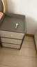 旻昱床头柜卧室家用简约现代收纳柜简易多功能经济型置物架床边小柜子 40cm三抽帝王灰+白 实拍图
