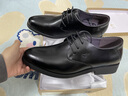 七匹狼皮鞋男内增高商务休闲鞋头层牛皮正装鞋真皮系带休闲鞋子男士婚鞋 黑色（四季款） 42 实拍图
