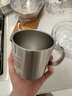 无印良品（MUJI）不锈钢双层马克杯 咖啡杯 办公室水杯杯子保温保冷 银色 380ml 实拍图