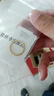 中国黄金（CHINA GOLD）樱花黄金戒指女足金古法素圈对戒婚戒七夕情人节礼物送女友老婆 14#樱花戒指约0.5g*甄选礼盒 实拍图
