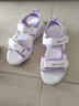 李宁热女童凉鞋夏季2025新款儿童时尚沙滩鞋中大童女孩软底防滑透气 紫色 33 实拍图