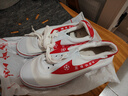 双星八特男女同款帆布足球鞋青少年儿童人工草牛筋底足球鞋经典白色足球鞋 大白足 39 （运动鞋穿40） 实拍图