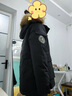 骆驼（CAMEL）【王俊凯同款】户外羽绒服冬季新款连帽羽绒衣中长款保暖防风外套 AA12264035B，幻影黑，男女同款 M 实拍图